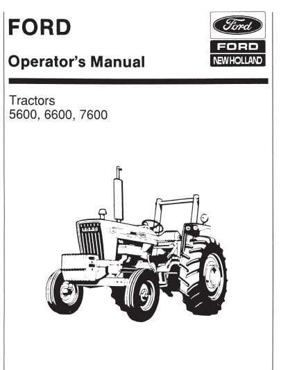 Ford tractor 6600 owners manual