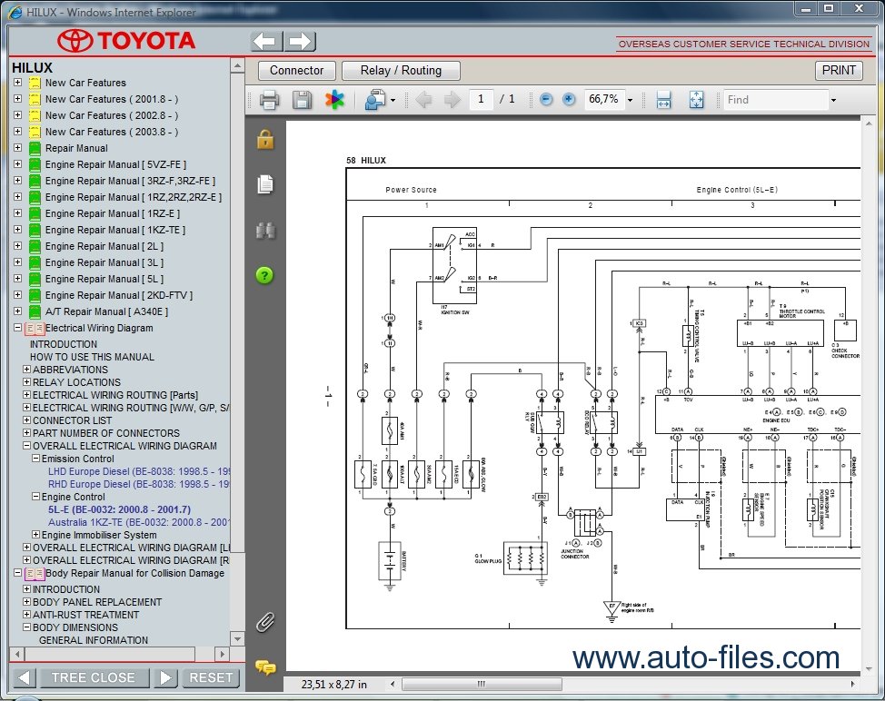 Toyota hilux workshop manual free download